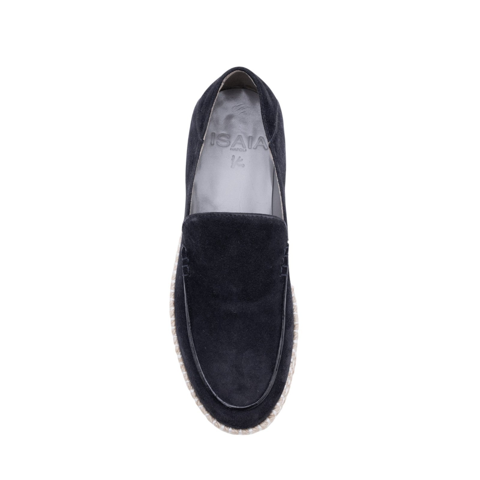 ISAIA NAPOLI Blue Goatskin Suede Loafers Espadrilles 6.5 UK / 7.5 US / 40.5 IT