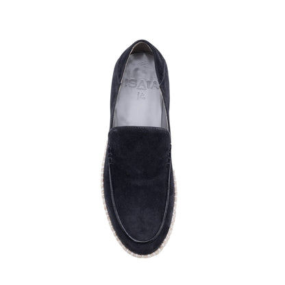 ISAIA NAPOLI Blue Goatskin Suede Loafers Espadrilles 6.5 UK / 7.5 US / 40.5 IT