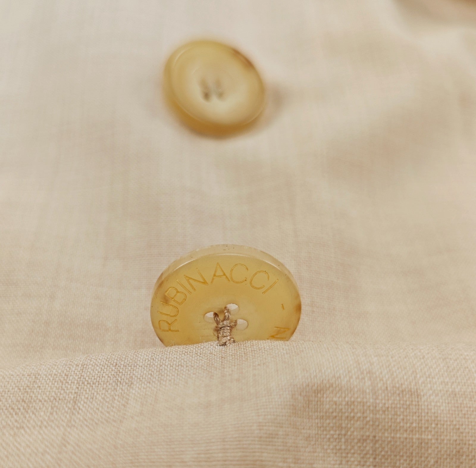 $1470 RUBINACCI NAPOLI Beige Caban Jacket Coat Fine Wool 40 US / 50 EU