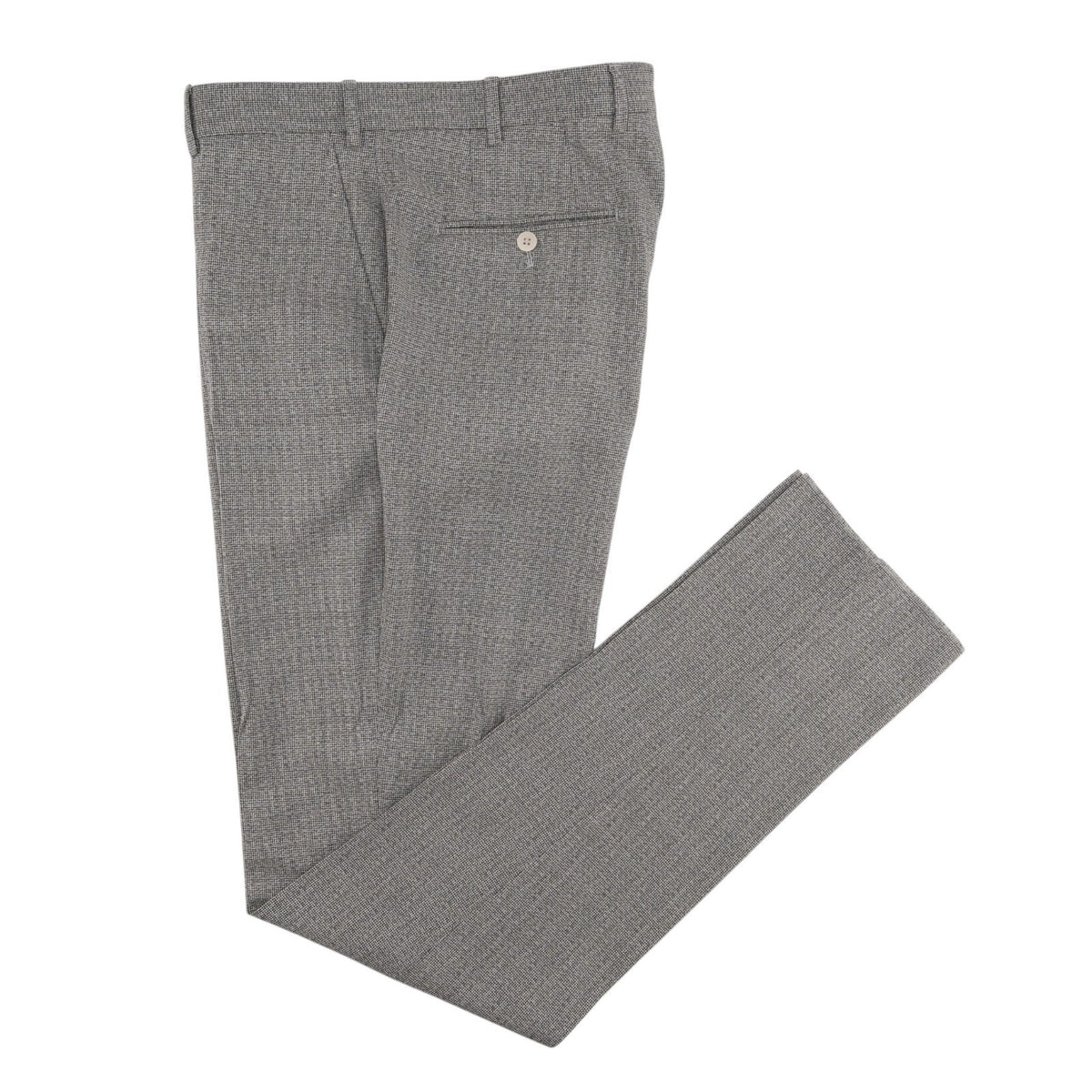 $6600 ISAIA NAPOLI "Capri" Gray Suit Fine Wool Micro Houndstooth 40 US  50 EU 8R