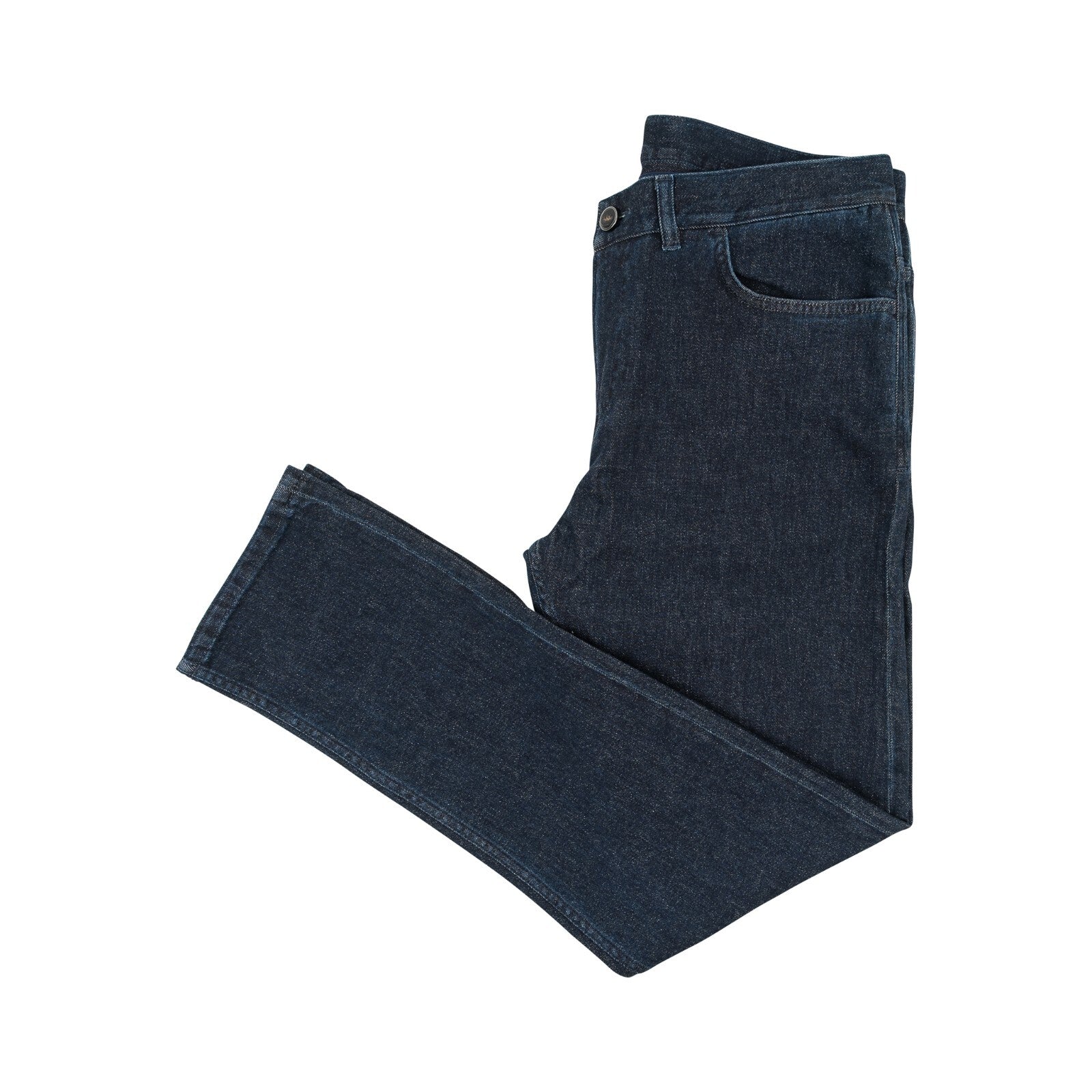890$ ISAIA Blue 5 Pockets Denim Jeans Pant Cotton Cashmere 34 US / 50 EU Slim