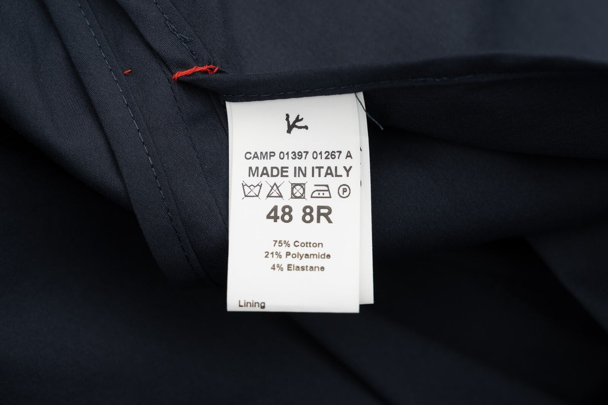 $3200 ISAIA NAPOLI "Comfort" Blue Jacket Sport Coat Cotton 38 US / 48 EU 8R