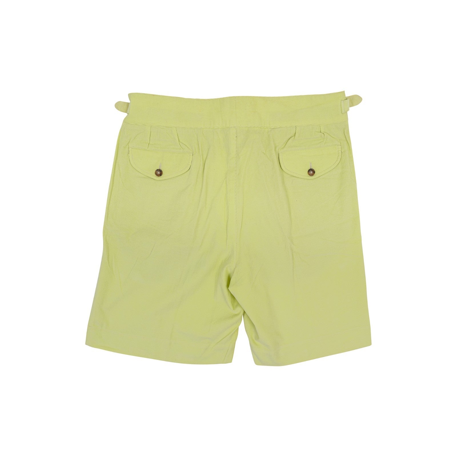 550$ RUBINACCI NAPOLI Manny Gurkha Light Green Short Pant Corduroy Cotton