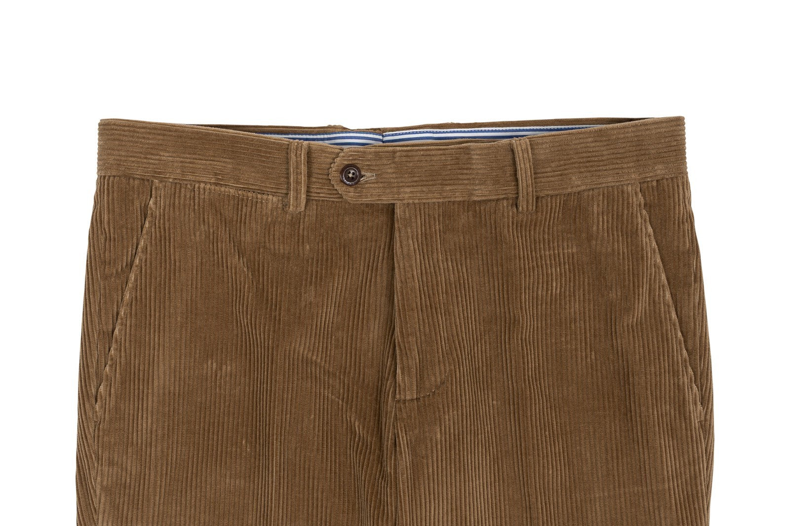 625$ RUBINACCI NAPOLI "Luca" Camel Cotton Corduroy Trouser Pant Made in Napoli