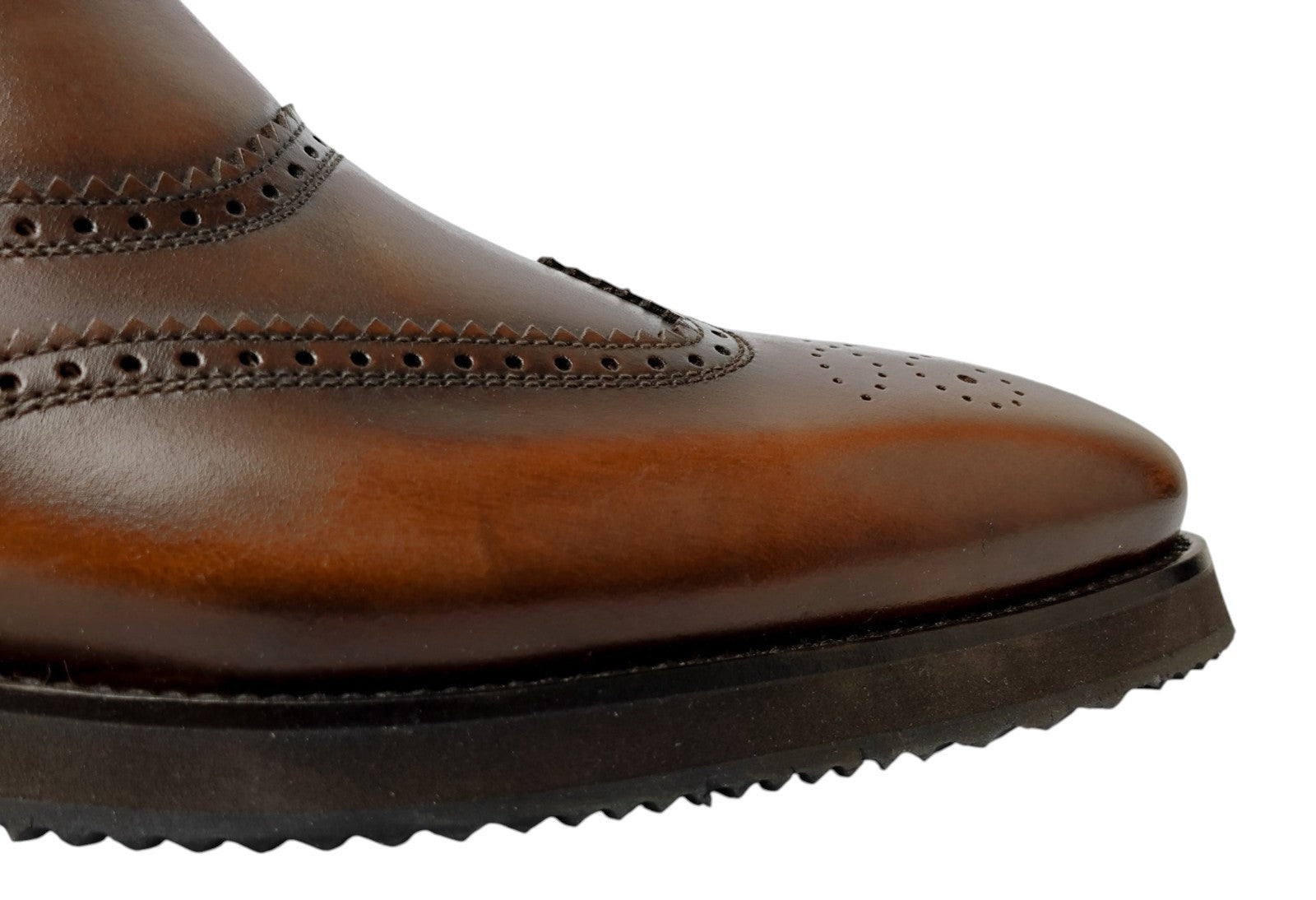 1550$ TESTONI Chelsea Boot Shoes Antique Calf Brown 8 UK / 9 US / 42 IT