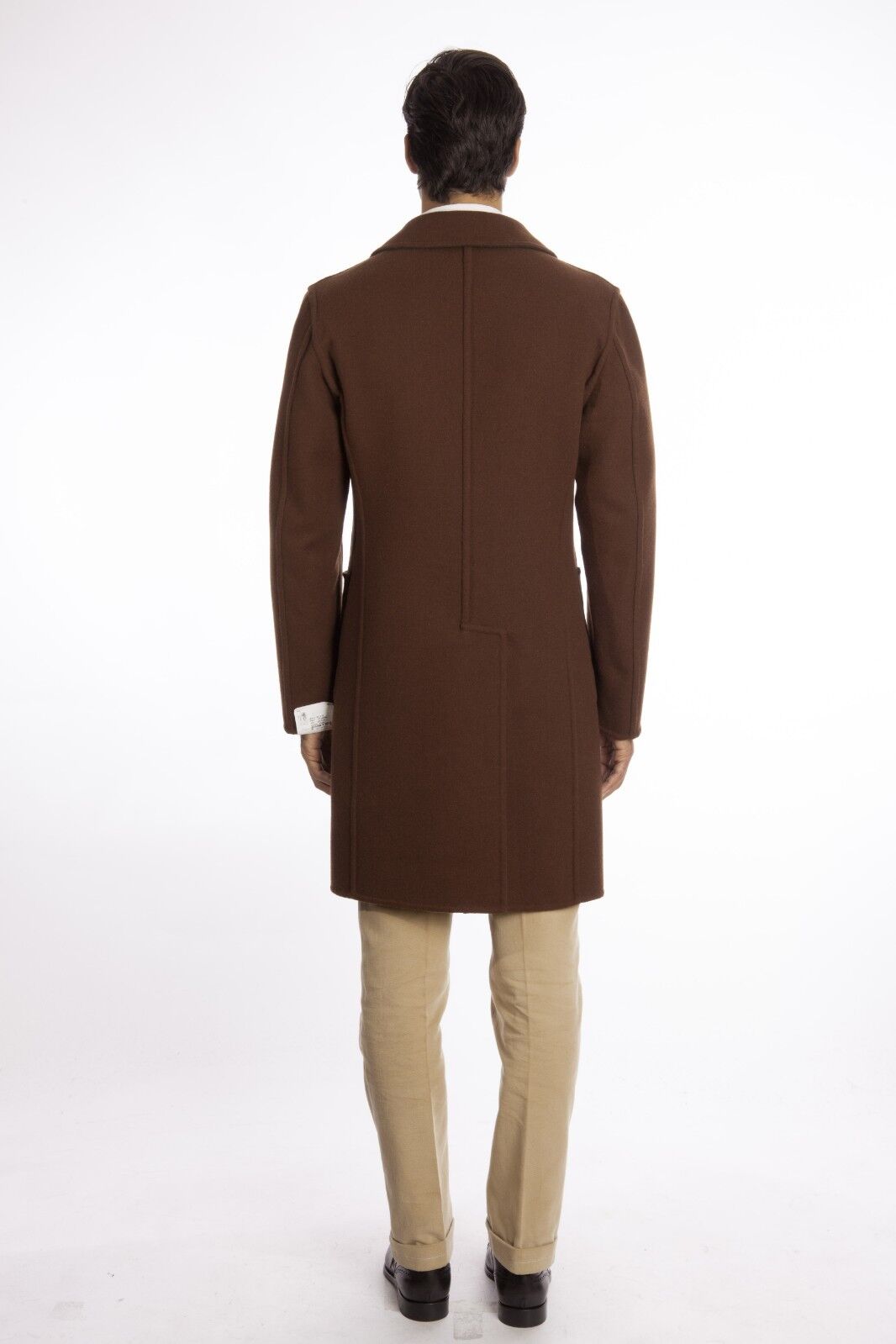 $2640 BELVEST REVERSIBLE Brown / Green Wool Coat DB 40 US / 50 EU Drop 8R 