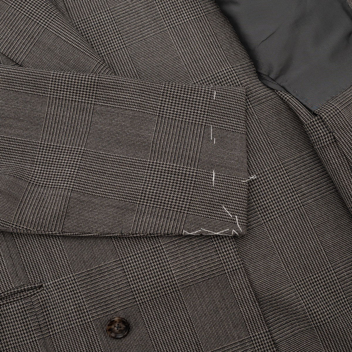 Sartoria DALCUORE NAPOLI Hand-Sewn Suit Double Breasted Wool Gray 38 US 48 EU