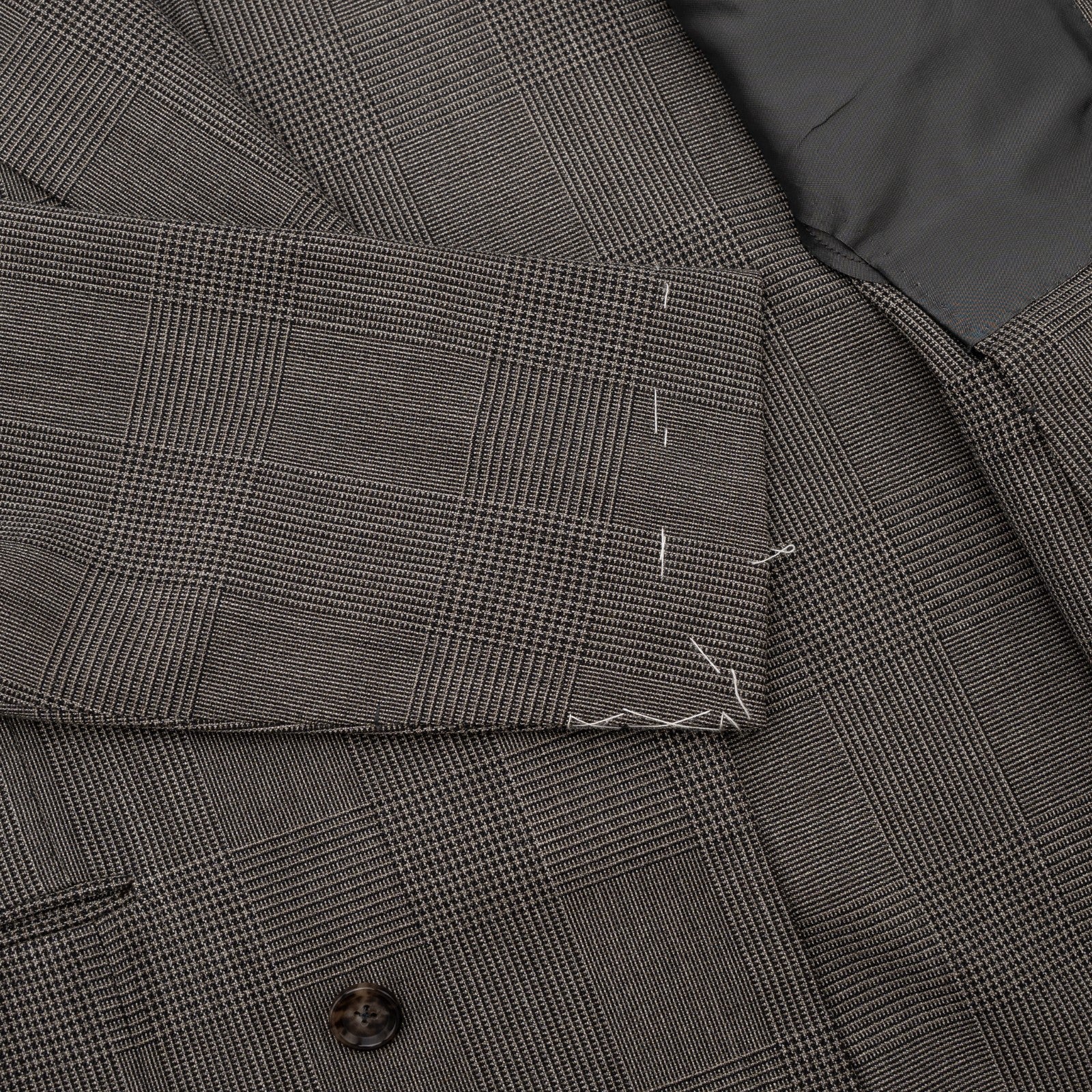 Sartoria DALCUORE NAPOLI Hand-Sewn Suit Double Breasted Wool Gray 38 US 48 EU