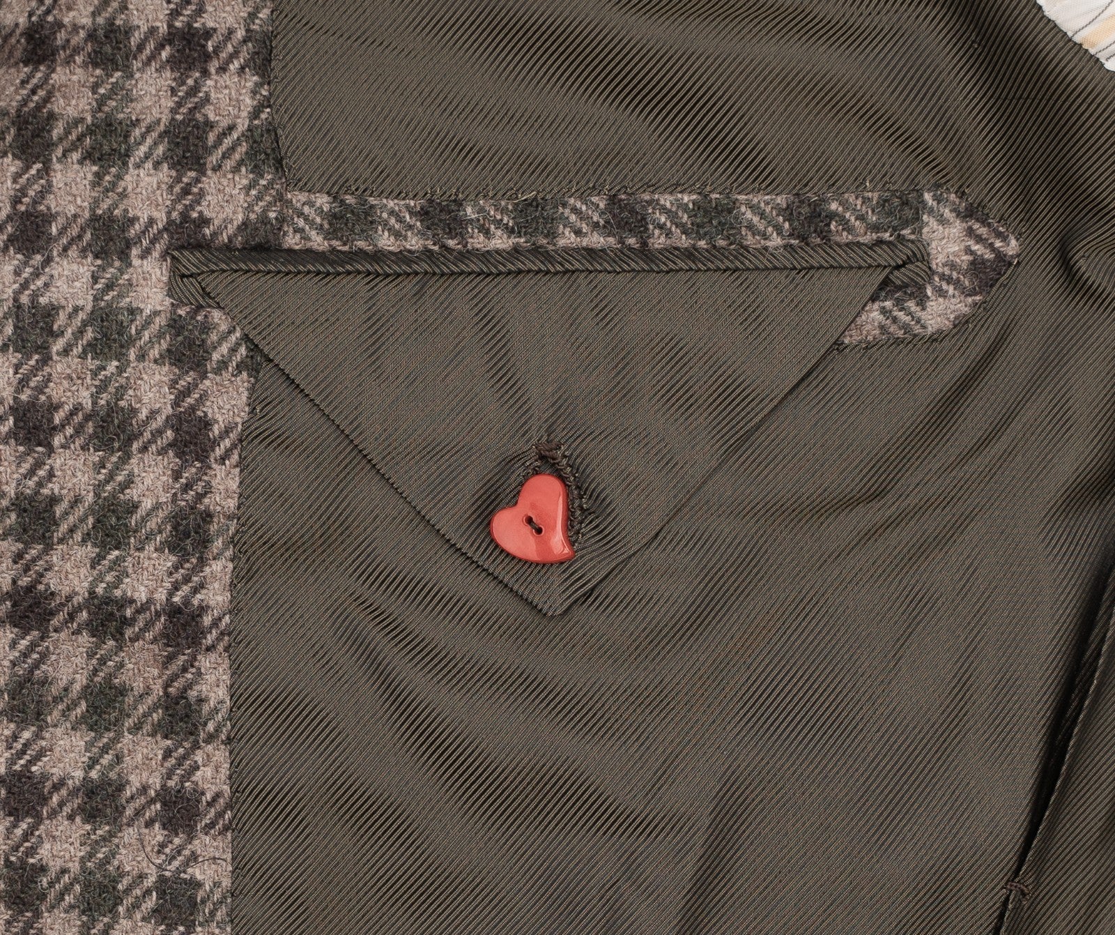 Sartoria DALCUORE NAPOLI Total Hand-Sewn Jacket Sport Coat Flannel Wool Mud