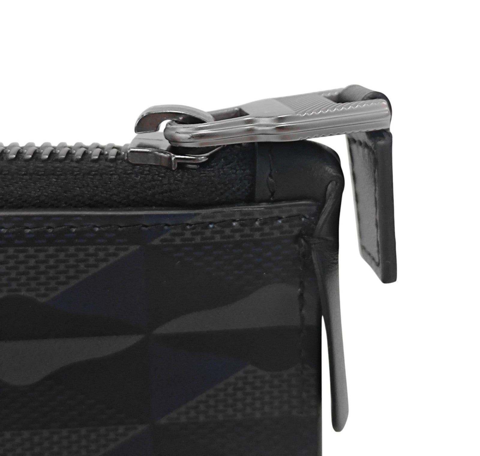 210$ PINEIDER FIRENZE 1774 "Empress" Leather Zipped Pen Case Blue / Grey