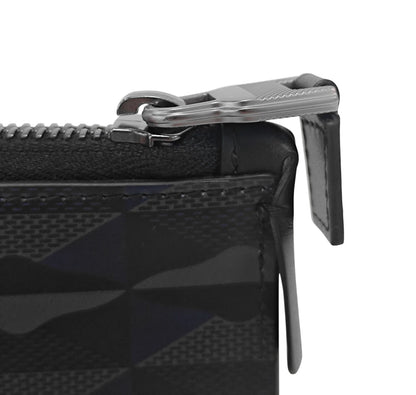 210$ PINEIDER FIRENZE 1774 "Empress" Leather Zipped Pen Case Blue / Grey