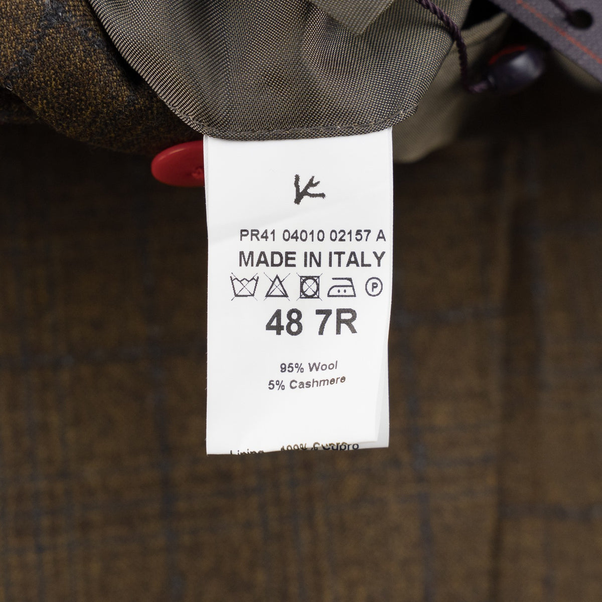 $6600 ISAIA NAPOLI "Marechiaro" Brown Suit Fine & Cashmere 38 US / 48 EU 7R