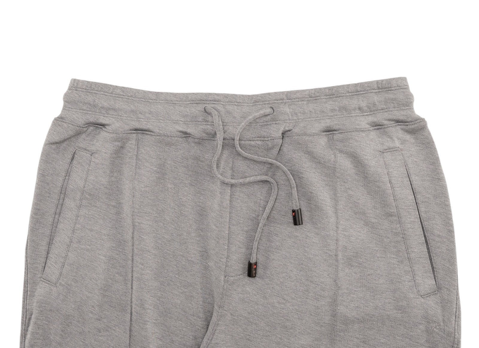 1550$ ISAIA Gray Drawstring Sartorial Track Pant Jersey Cotton / Silk Size XL