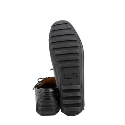 1200$ TESTONI Driver Loafer Shoes YorkCalf Black 8 UK / 9 US / 42 IT