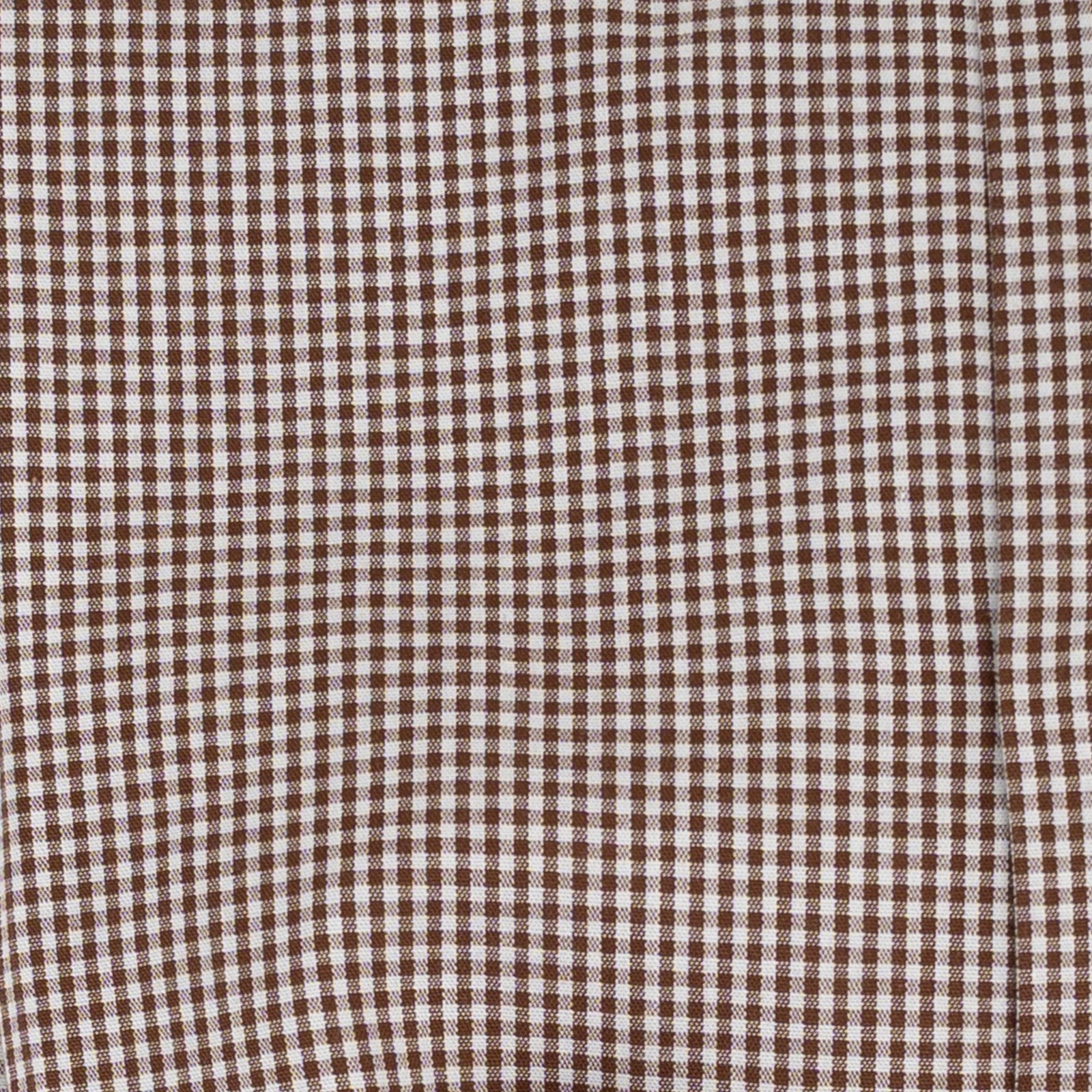 670$ RUBINACCI NAPOLI "Wall Street" White / Brown Hand-Sewn Point Shirt Cotton