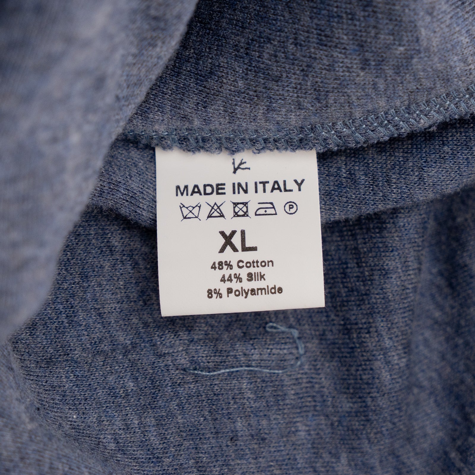 1450 ISAIA NAPOLI Blue Drawstring Track Pant Jersey Cotton / Silk Size XL