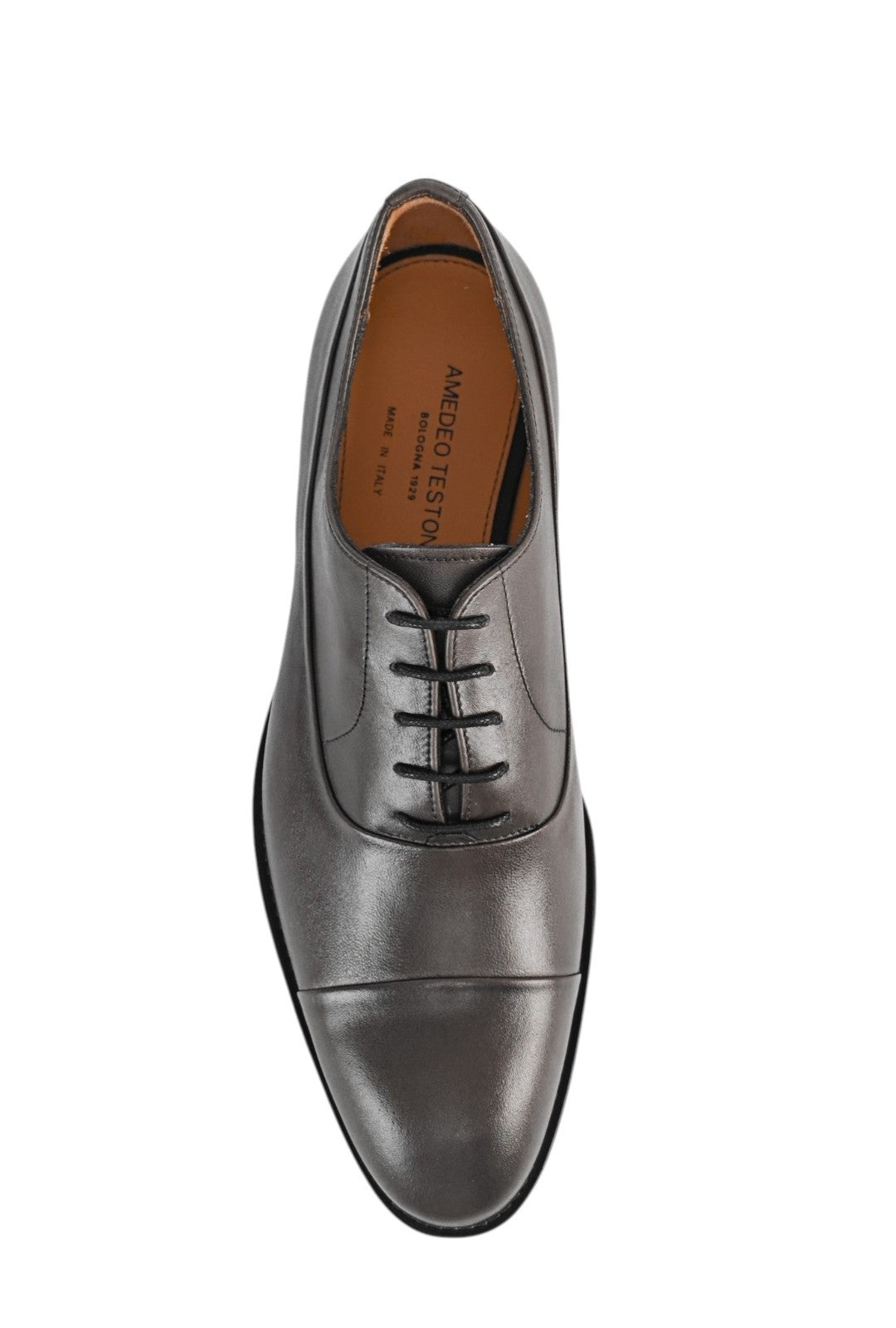 1100$ TESTONI "Salerno" Oxford Shoes Vintage Calf Taupe 8.5 UK 9.5 US 42.5 IT