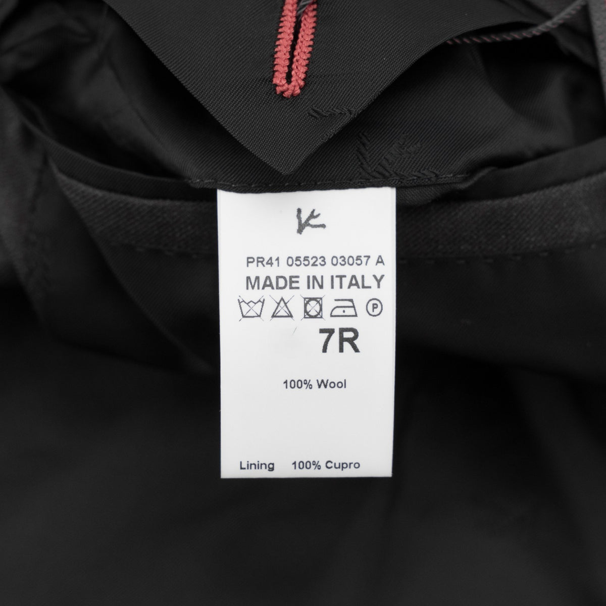 $7120 ISAIA "Gregorio" Dark Gray Suit Hand-Sewn Wool Aquaspider Water Repellent