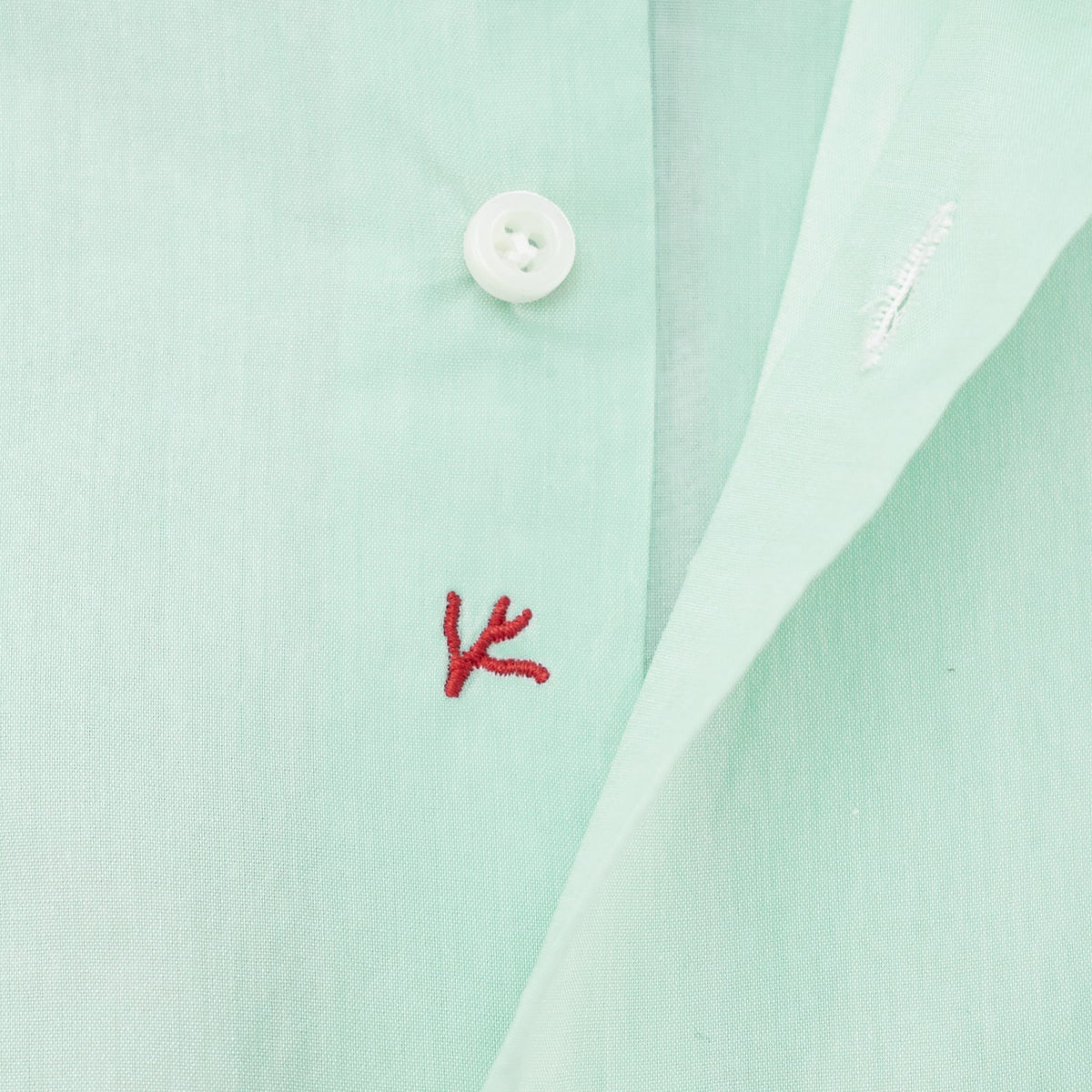 730$ ISAIA "Mix" Dress Shirt Aquamarine Solid Fine Cotton Hand - Sewn 17 - 43