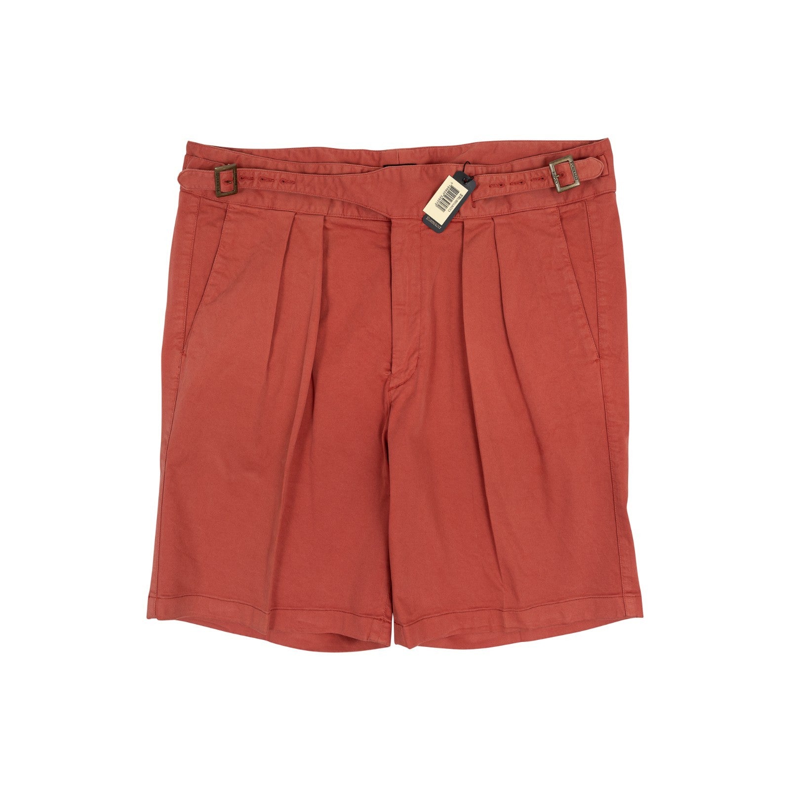 530$ RUBINACCI Manny Gurkha Short Pant Terracotta Red Cotton 40 US / 56 IT