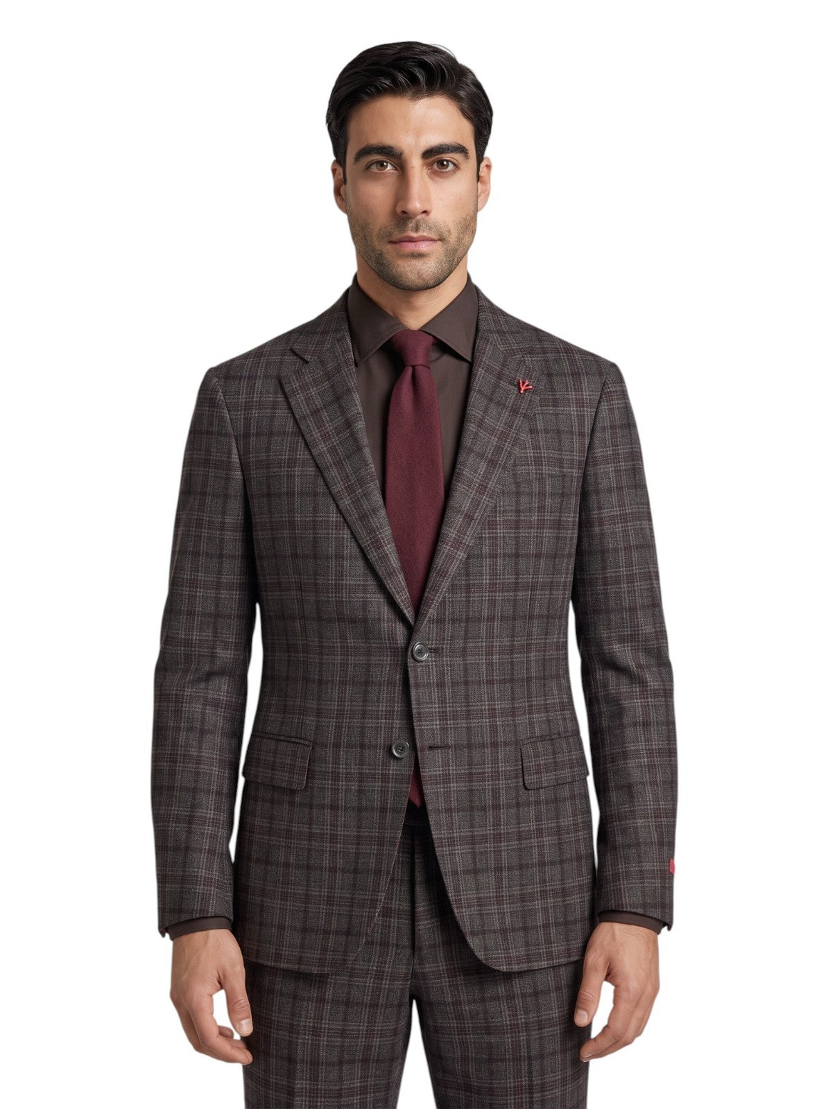 $6850 ISAIA NAPOLI "Capri" Dark Gray Suit Flannel Wool 40 US / 50 EU 8R