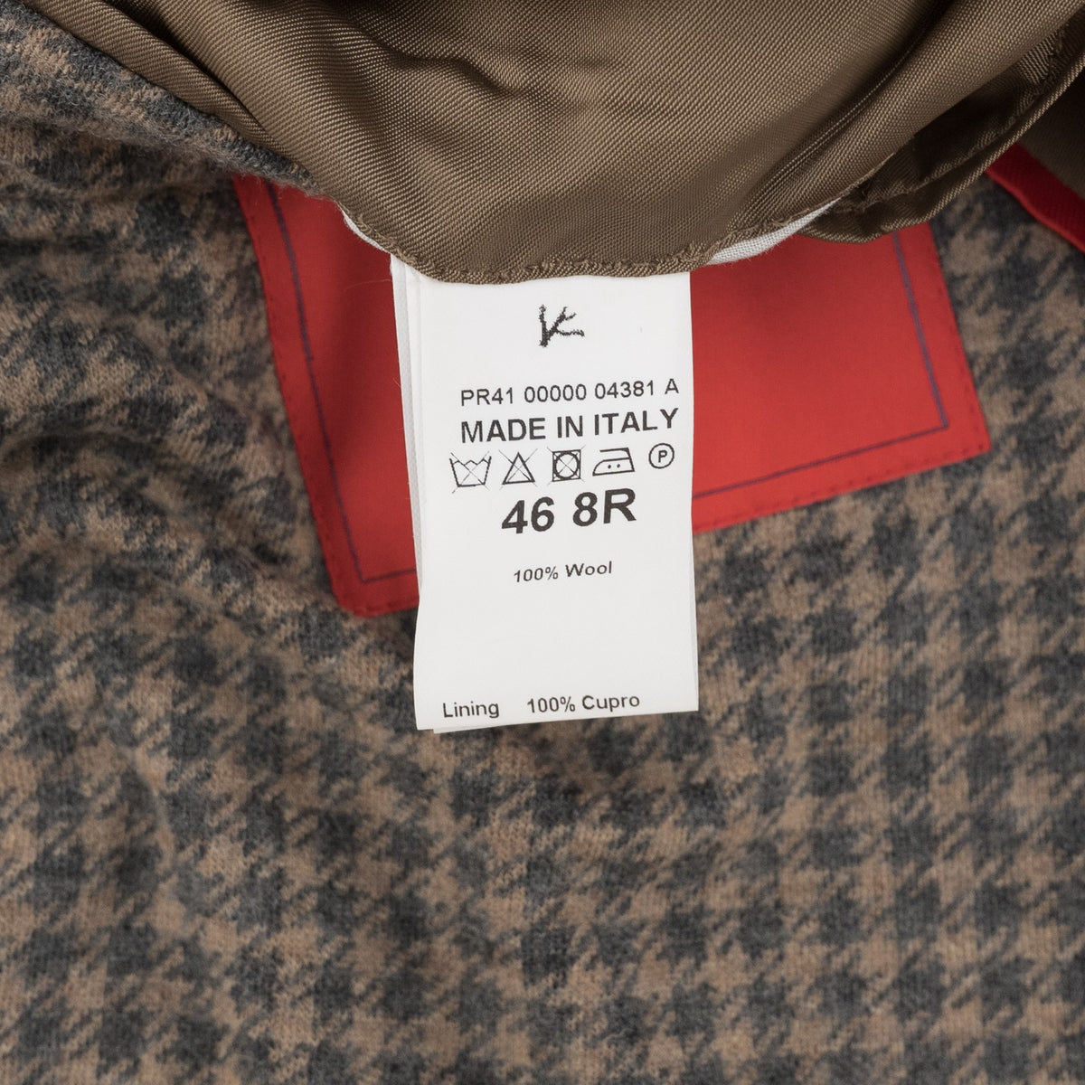 $6850 ISAIA NAPOLI "Capri" Beige Suit Flannel Wool - Drawstring 36 US / 46 EU 8R