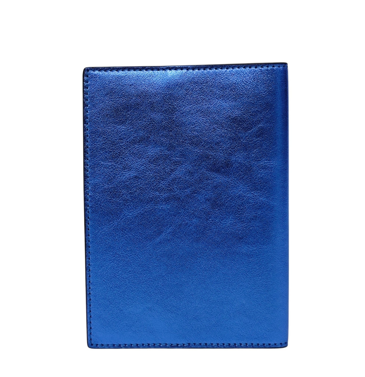 220$ PINEIDER FIRENZE 1774 "Metro Smooth" Passport Holder Calf Laminated Blue