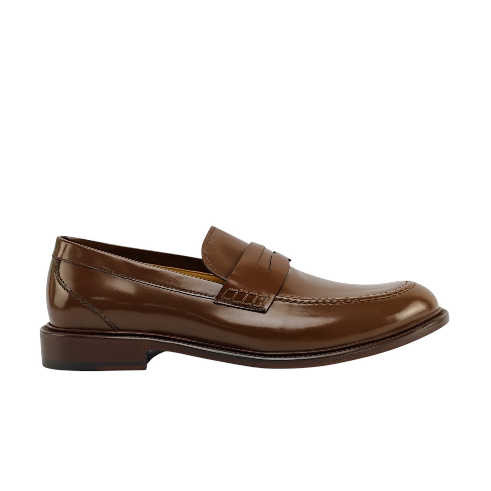 1200$ TESTONI "Vietri" Loafer Shoes Brush Off Calf Espresso 8 UK / 9 US / 42 IT