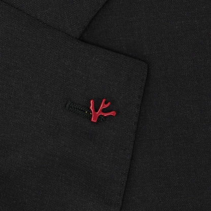 $6600 ISAIA "Sanita" Dark Gray Suit Fine Wool 4 Season Solid 50 US / 60 EU 7R