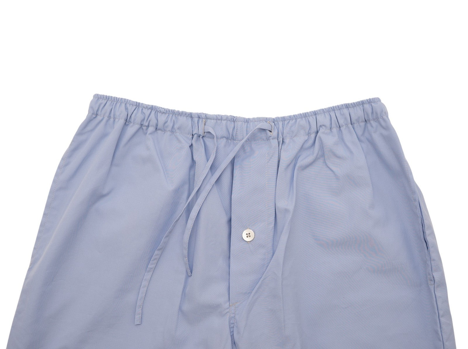 $2250 ISAIA NAPOLI Light Blue Pajama Sleeping Set Drawstring Pant Fine Cotton