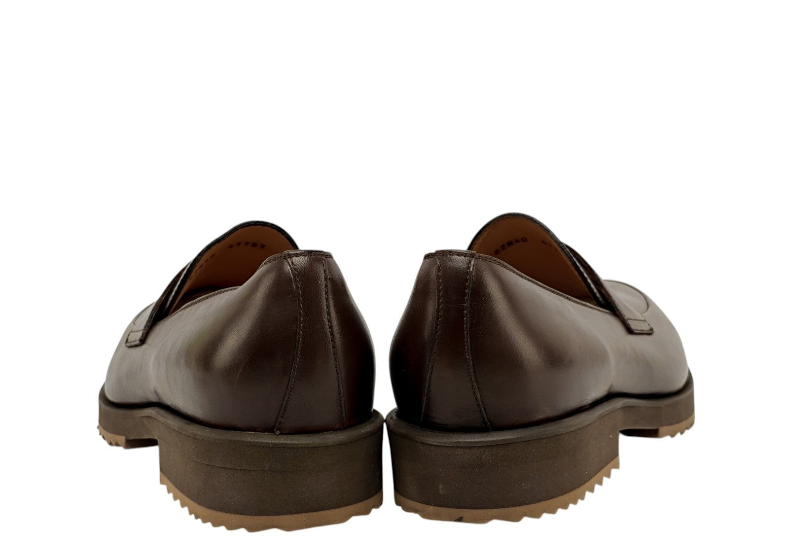 1250$ TESTONI "Pisa" Brown Loafer Shoes Calf Espresso 8 UK / 9 US / 42 IT