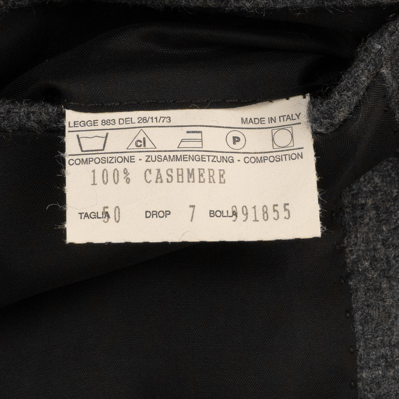 2750$ SARTORIO KITON Gray Handmade Jacket Sport Coat 100% Cashmere