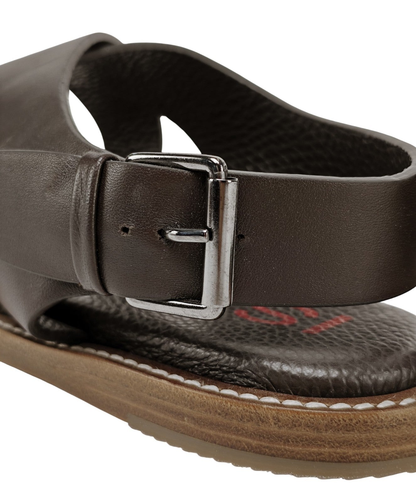 1100$ ISAIA NAPOLI Sandal Shoes Crossover Leather Handmade 8 UK - 9 US - 42 IT