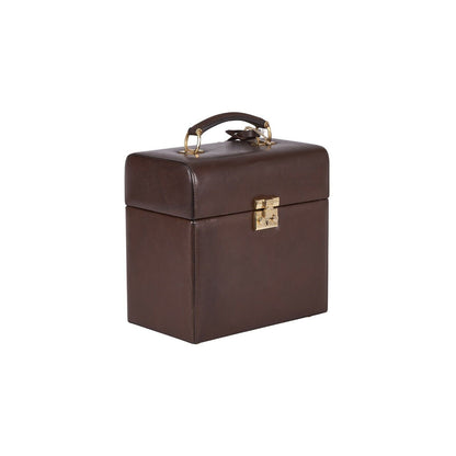 $2500 RARE BROOKS BROTHERS Leather Cocktail Shaker Set Travel Case New Vintage
