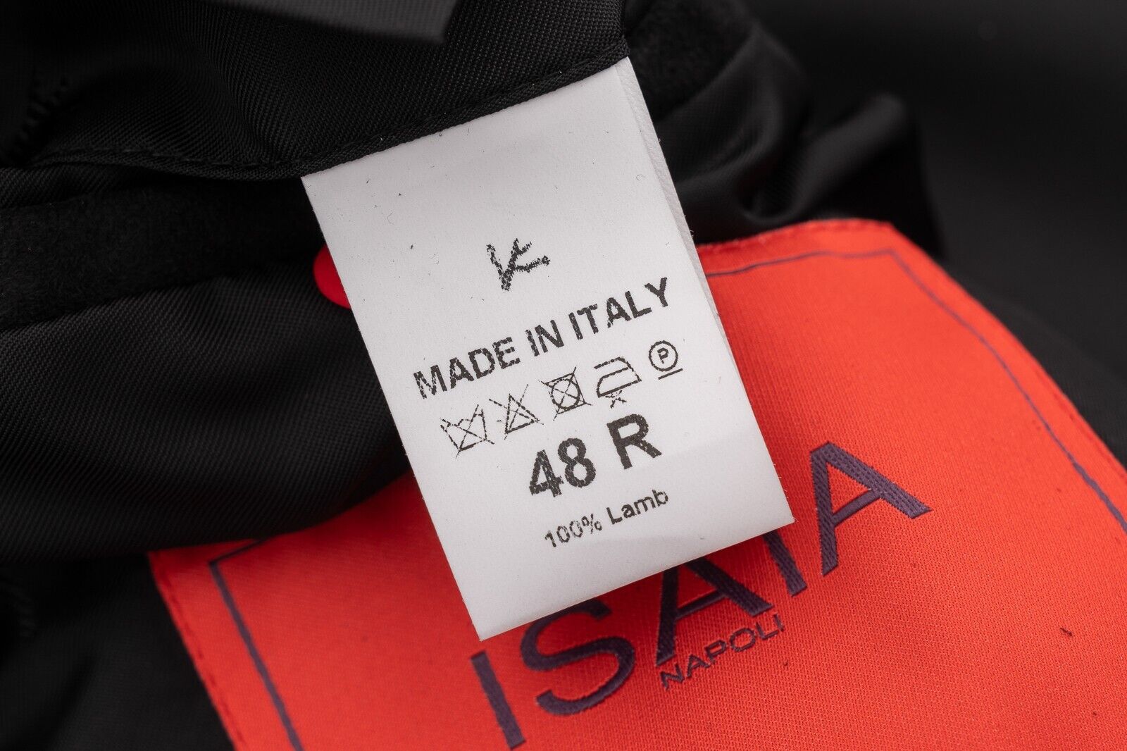 6500$ ISAIA Black Jacket Sport Coat Suede 100% Lambskin  38 US / 48 EU