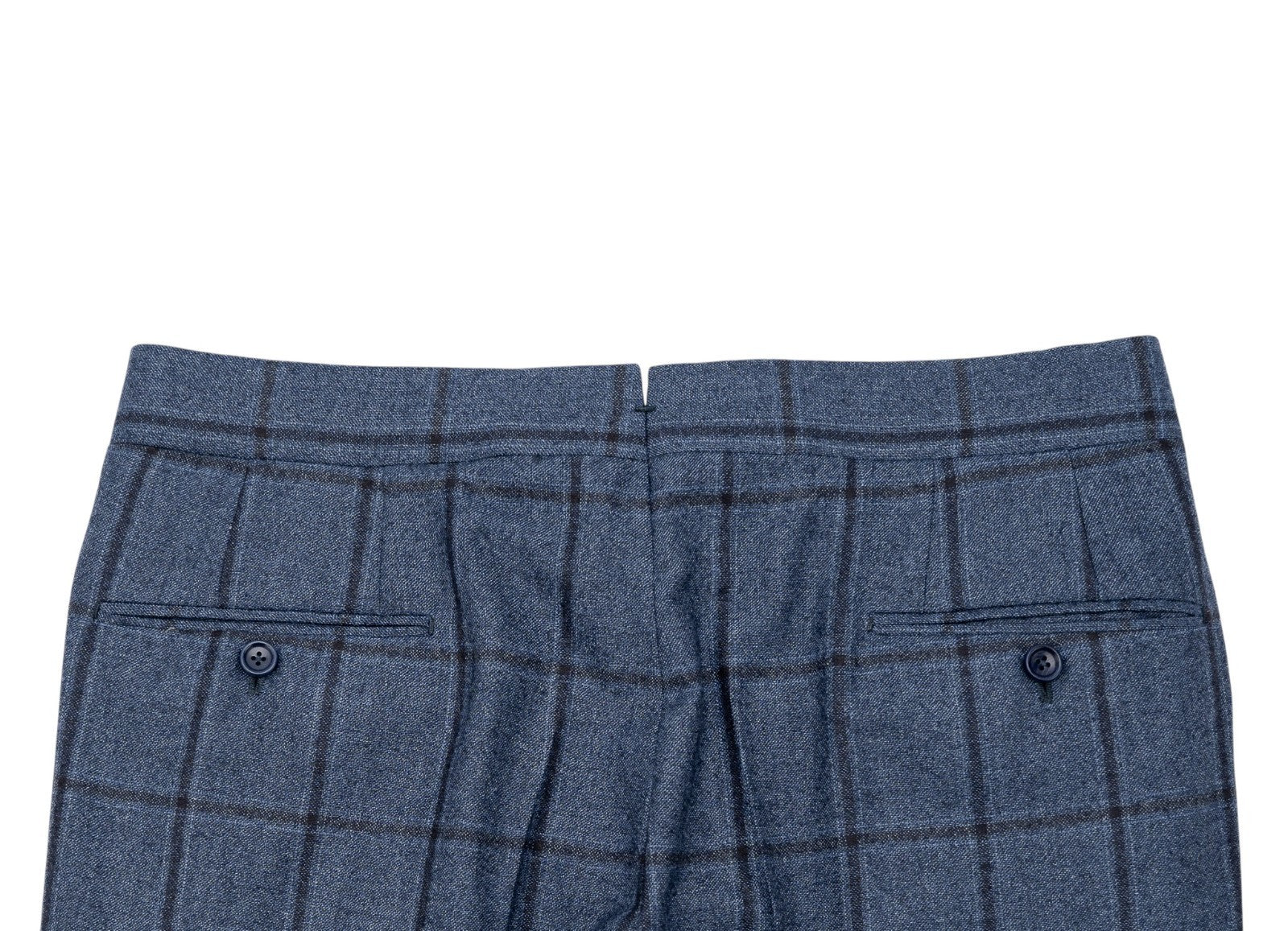 Sartoria DALCUORE NAPOLI Total Hand-Sewn Suit Wool - Cashmere Blue Windowpane