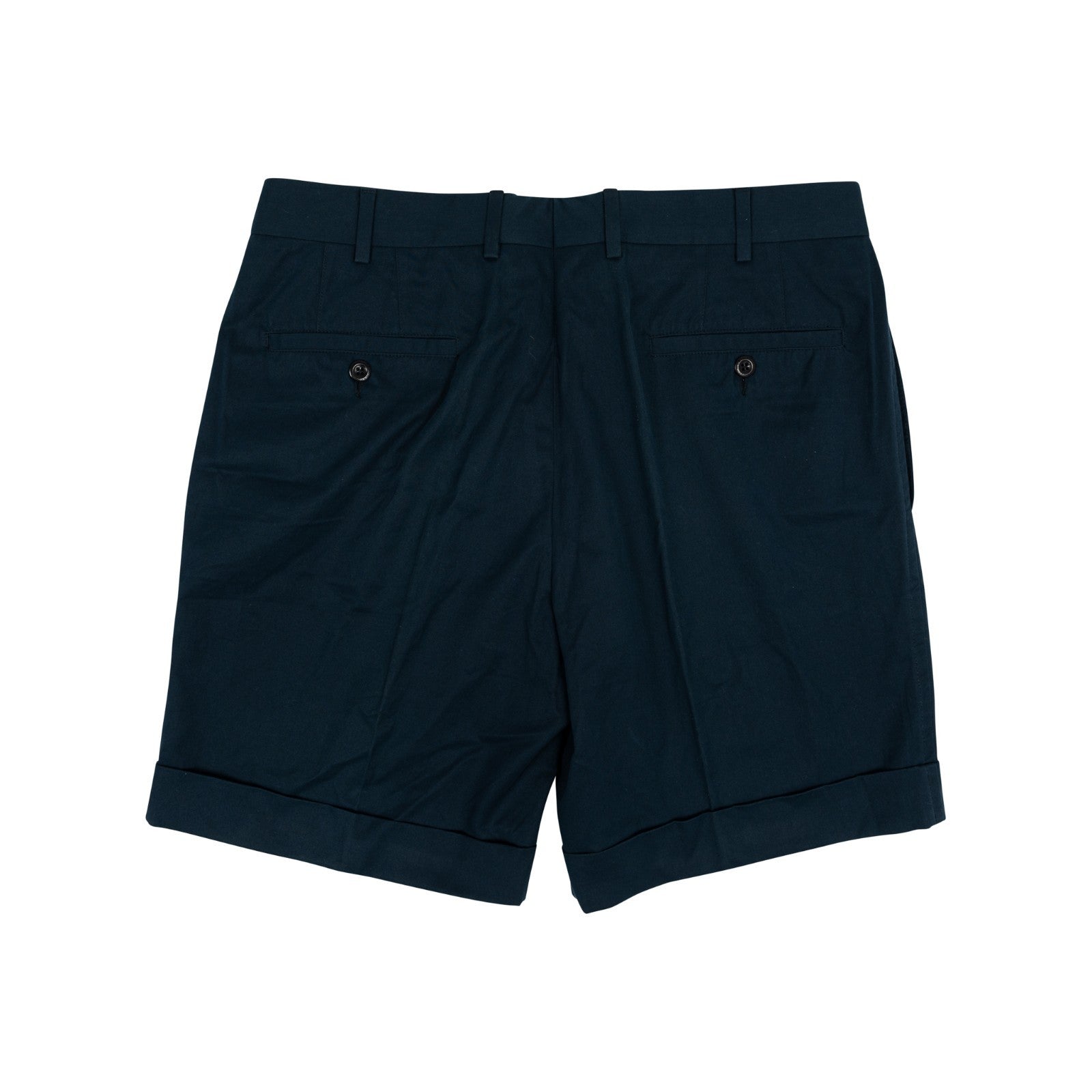 530$ RUBINACCI Tailored Bermuda Short Short Pant Dark Blue Cotton 32 US / 48 IT