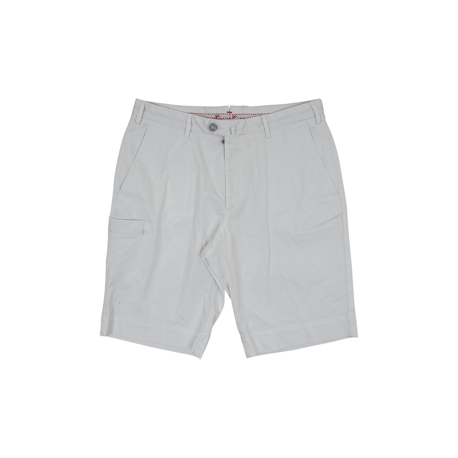 750$ ISAIA NAPOLI White Cargo Short Pant Cotton  34 US / 50 EU R