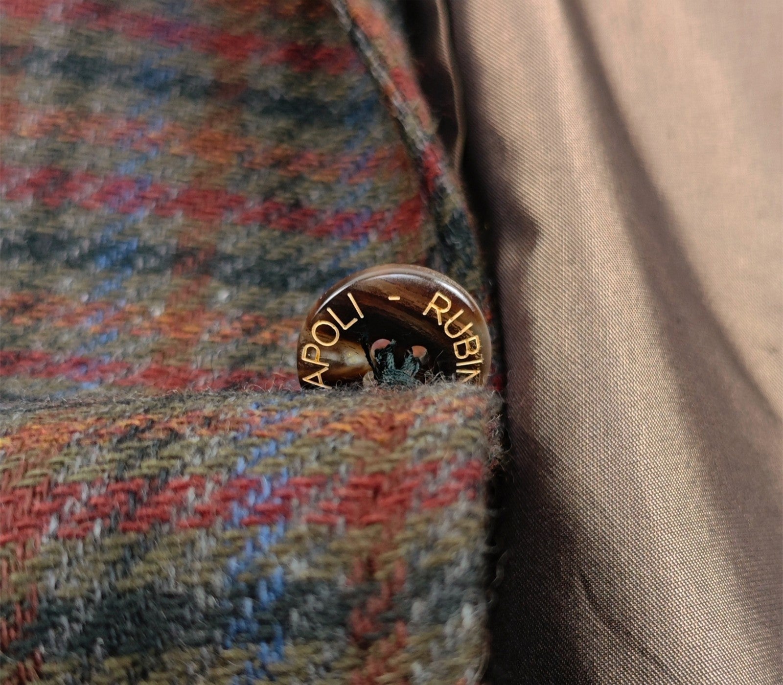 $2200 RUBINACCI Jacket Sport Coat Glen Check 100% Cashmere Tweed 36 US / 46 EU