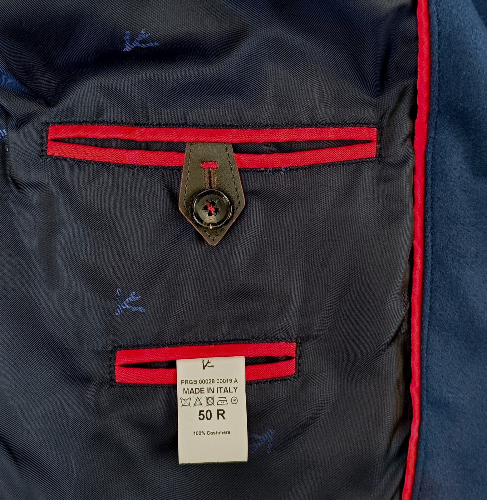 $4750 ISAIA NAPOLI Blue Full Zip Bomber Jacket 100% Cashmere  40 US / 50 EU