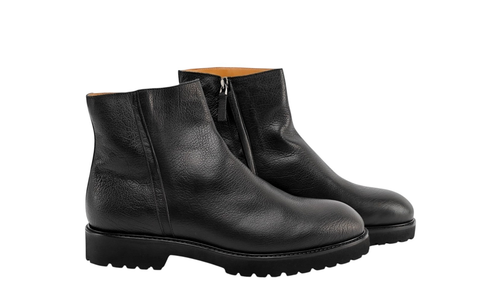 1450 TESTONI Ankle Boot Buffalo Printed Calf + Fur Lining 8 UK / 9 US / 42 IT