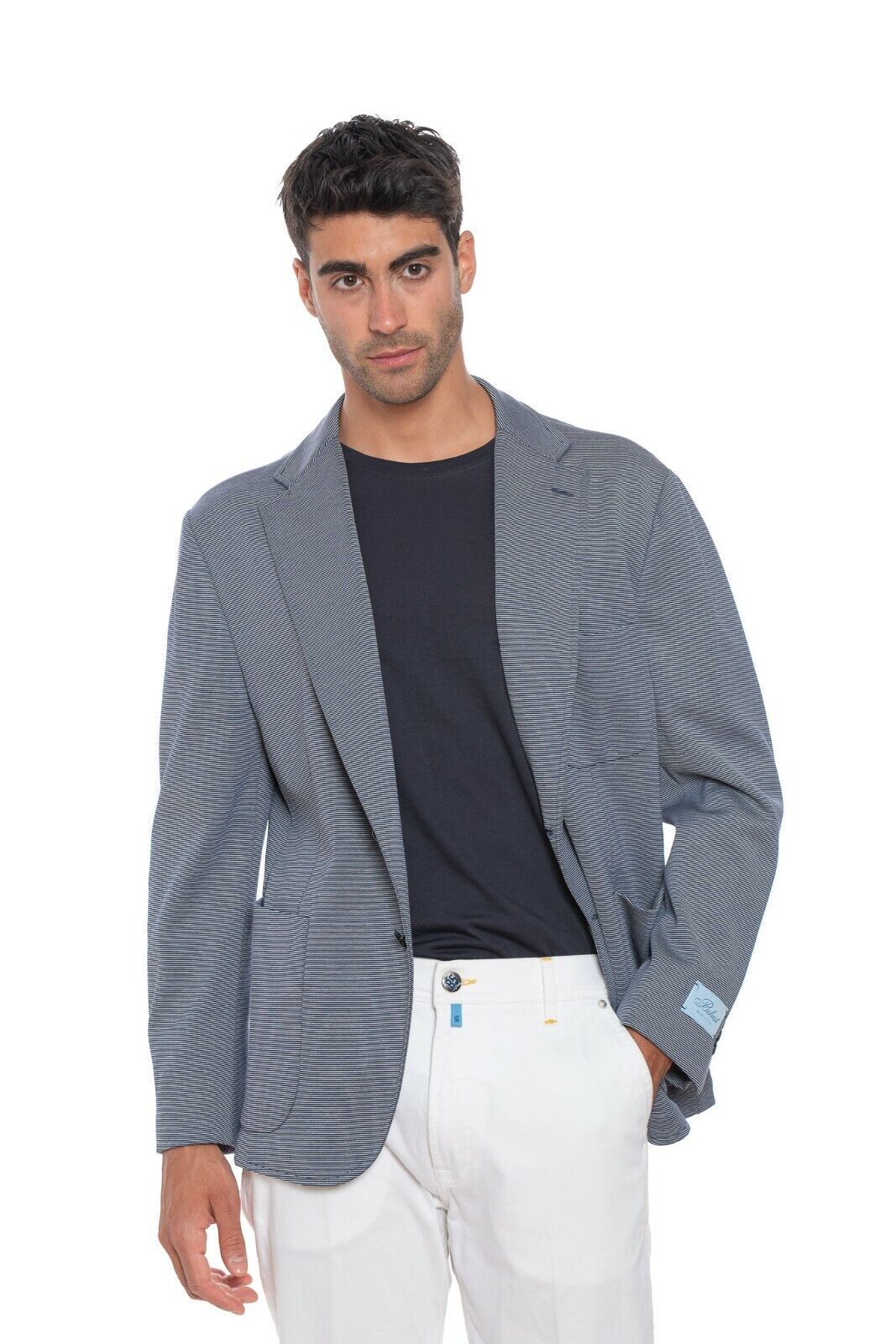 1750$ BELVEST Jacket Blazer Wool / Cotton "MARINARO" 44 US / 54 EU 8R Slim Fit
