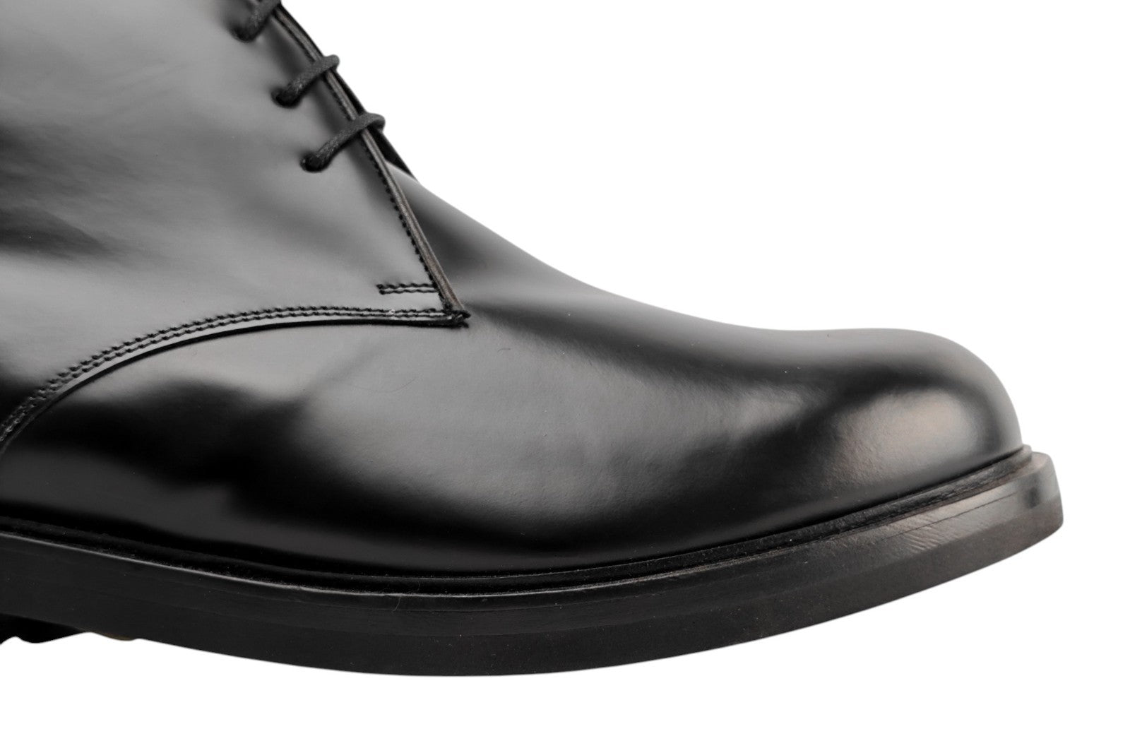 1450$ TESTONI Black Desert Boot Shoes Calf + Fur Lining  8 UK / 9 US / 42 IT