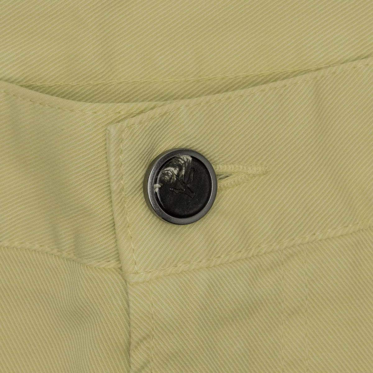 690$ ISAIA NAPOLI Yellow 5 Pocket Pant Twill Cotton Regular Fit 38 US / 54 EU
