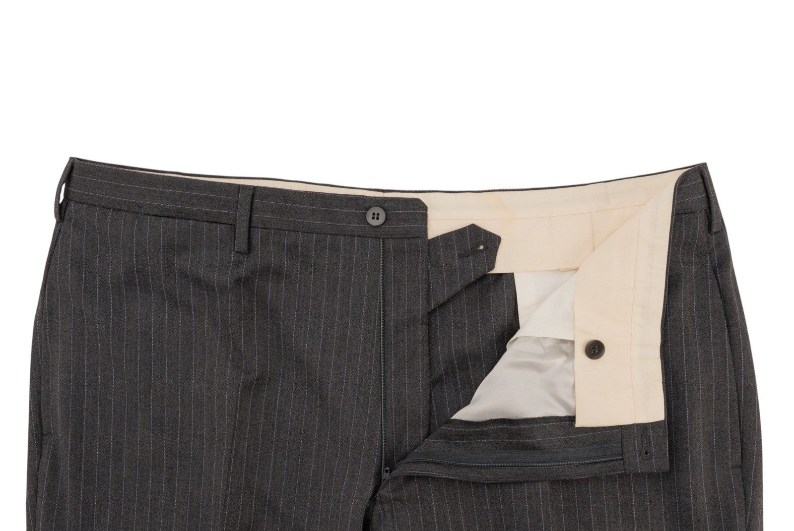 2900$ SARTORIO NAPOLI by KITON Gray Suit Wool 120's Pinstripe 46 US / 56 IT