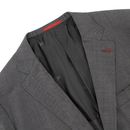 $6600 ISAIA NAPOLI "Capri" Gray Suit Fine Wool 4 Season 46 US / 56 EU 7R