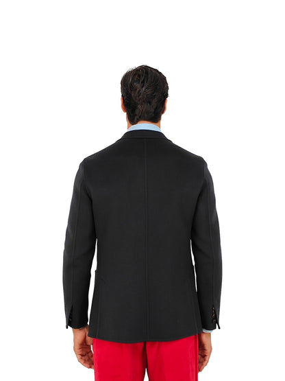 $2600 RUBINACCI NAPOLI Midnight Blue Unlined Jacket Blazer 100% Cashmere