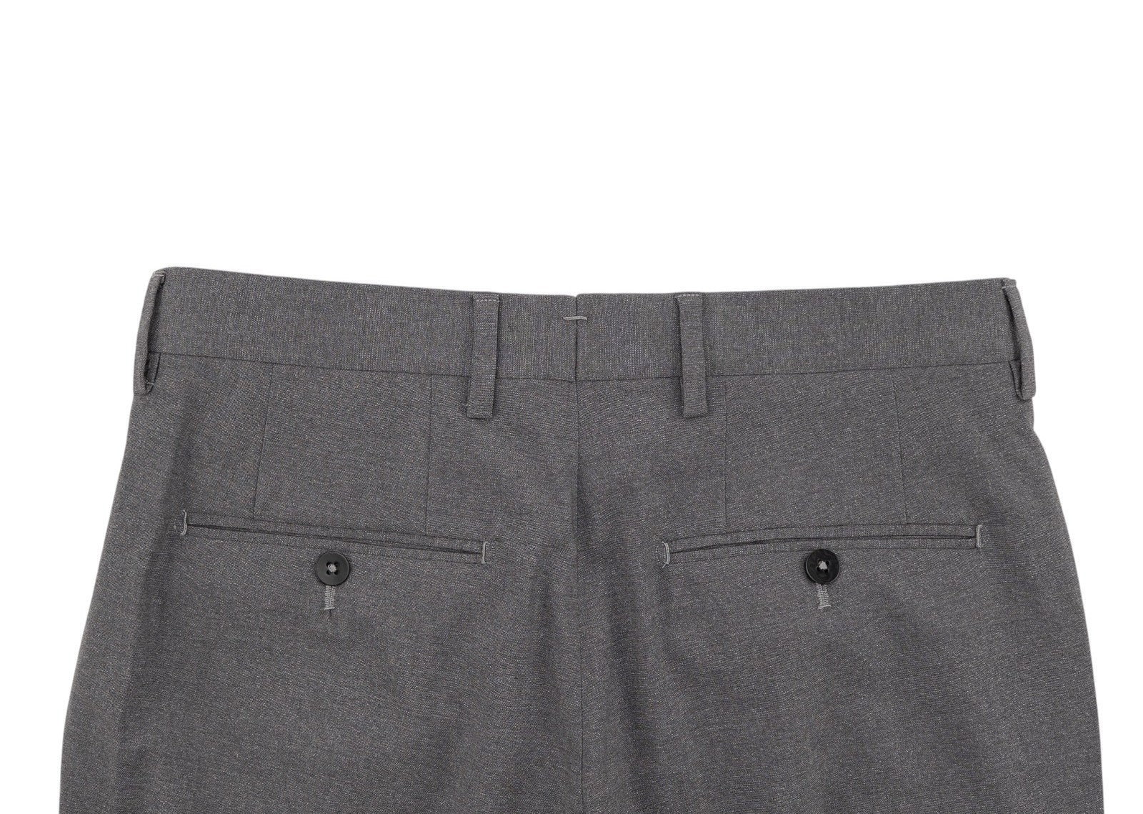 1680$ ISAIA Hand-Sewn Tapered Dress Pant Fine Wool Gray  28 US / 44 EU