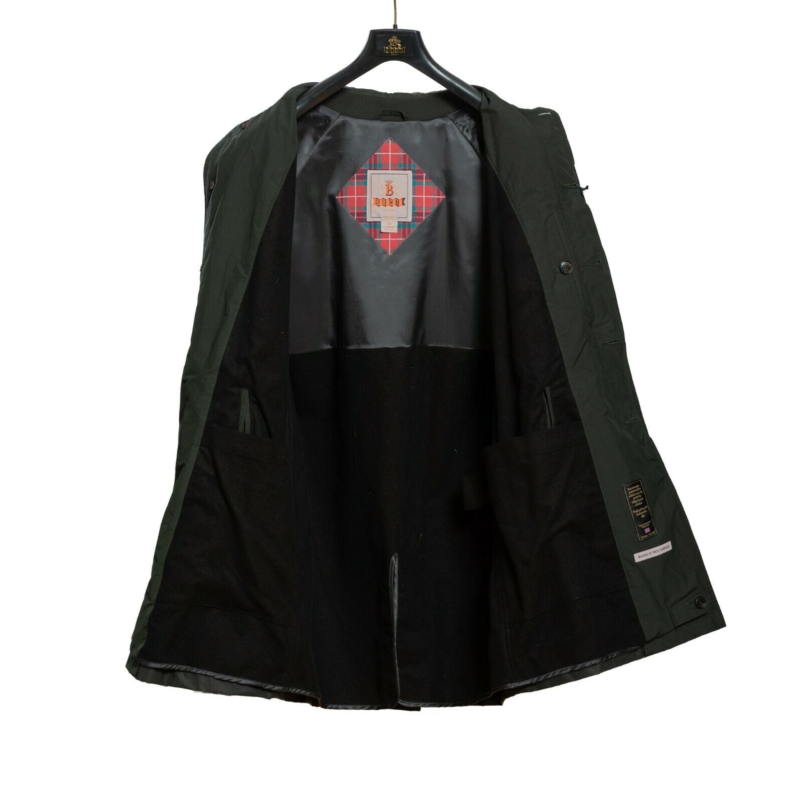 720$ BARACUTA G10 Winter Trench Coat Green Wax Cotton by Stevensons of Scotland