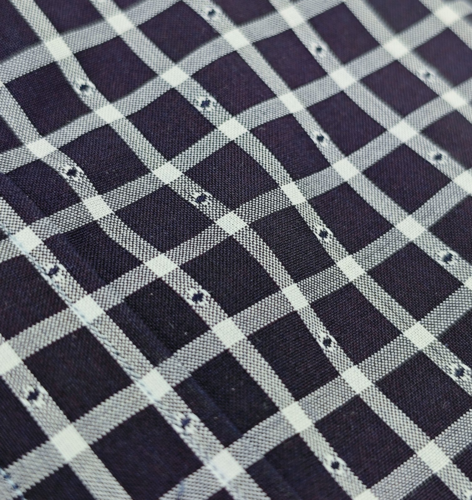 730$ ISAIA "Italia" Blue Dress Shirt Checks Hand-Sewn Fine Cotton 15.75 - 40